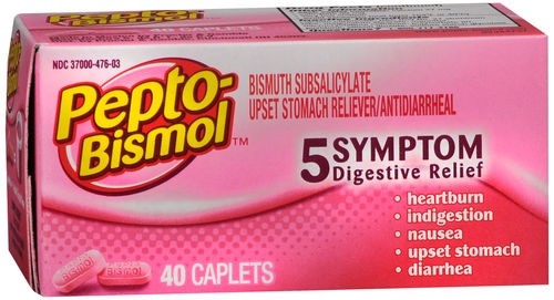 Pepto bismol caplets - pepto,