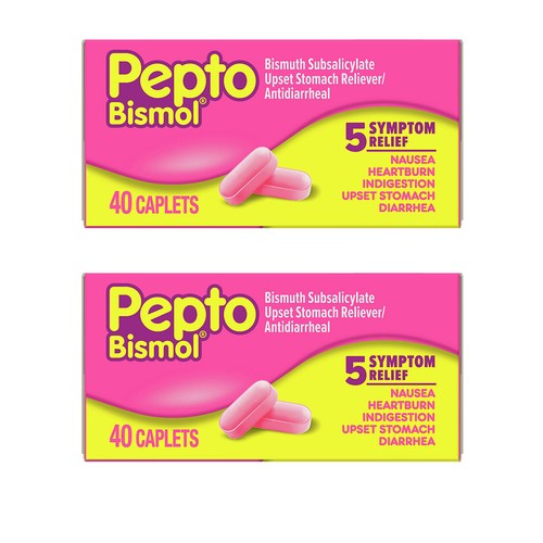 Pack pepto bismol caplets - pepto,