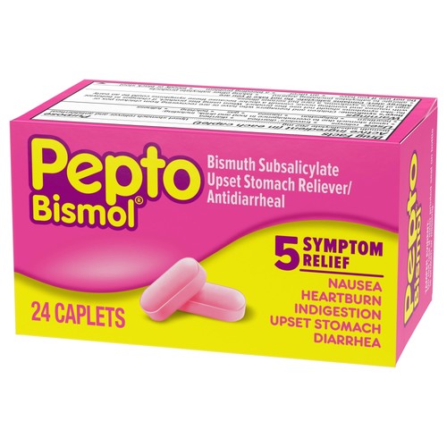 Pepto bismol caplets - pepto,