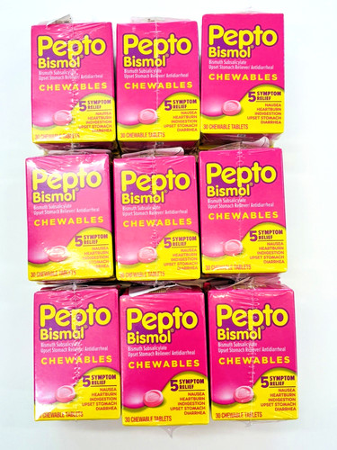 Pepto bismol chewables nausea - bismol,