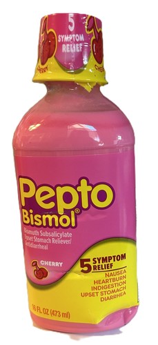 Cherry pepto bismol upset - pepto-bismol,