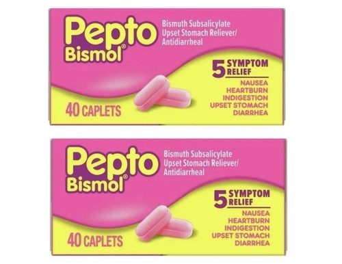 Pepto bismol caplets for upset - caplets,