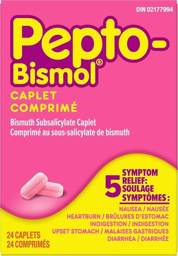 Pepto bismol caplets upset - pepto,