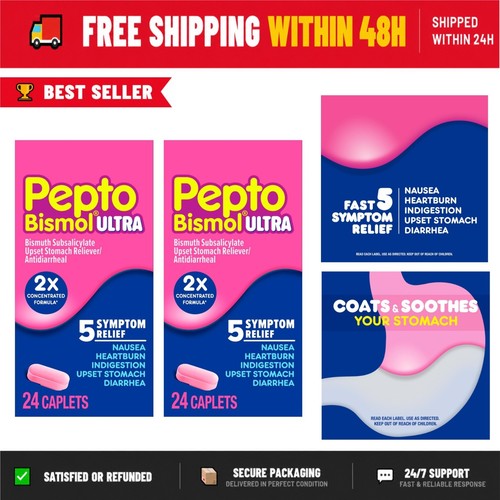 Pepto bismol ultra caplets - bismol,