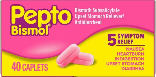 Pepto bismol caplets for - pepto,