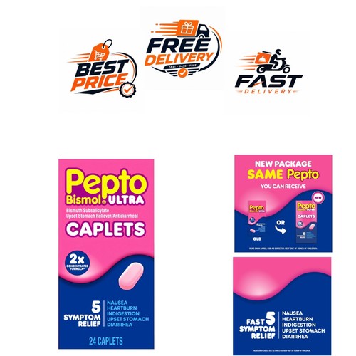 Pepto bismol ultra caplets - bismol,