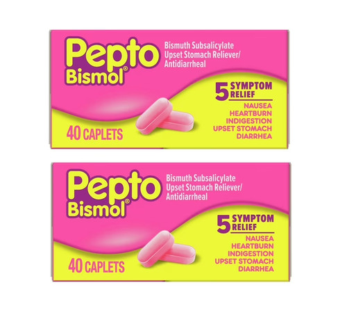Pepto bismol caplets for - pepto,